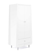 A Skandi Grey SnuzKot wardrobe pictured on a plain background