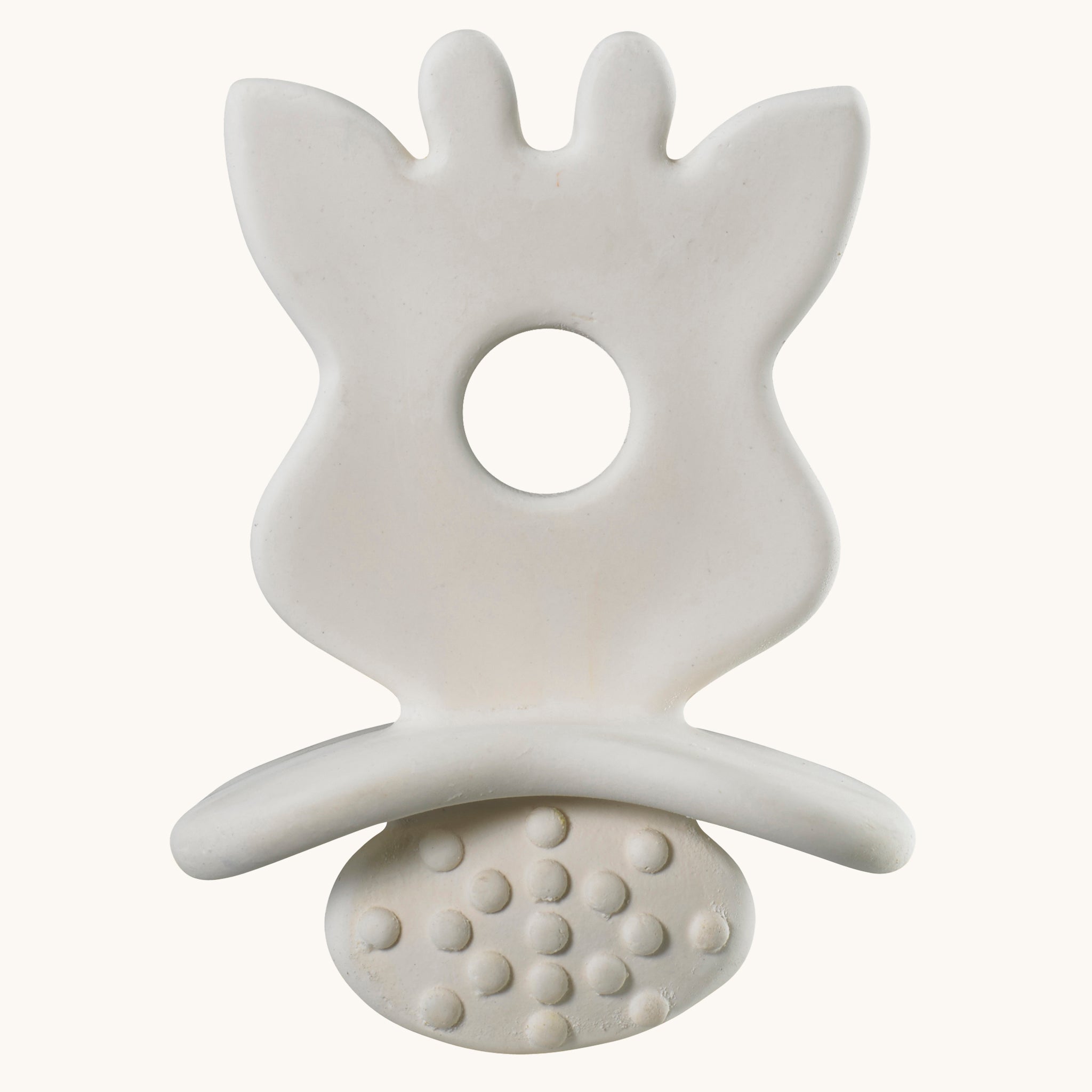 holding the giraffe silhouette from the Sophie la Girafe® - So'Pure Original Teether & Natural Teether Gift Set