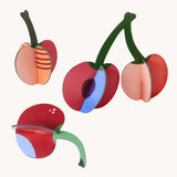 Studio Roof 3D Pop Out Card Cherries. This 3D pop out card DIY kit  is part of Studio Roof's fruits  collection which is available at Babipur.