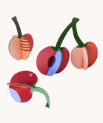 Studio Roof 3D Pop Out Card Cherries. This 3D pop out card DIY kit  is part of Studio Roof's fruits  collection which is available at Babipur.