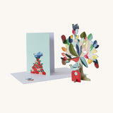 Studio Roof 3D Pop Out Card Dream Tree. A 3D cardboard DIY craft kit tree with different coloured leaves. This kit is part of a wide range of Studio Roof kits that are available at Babipur.