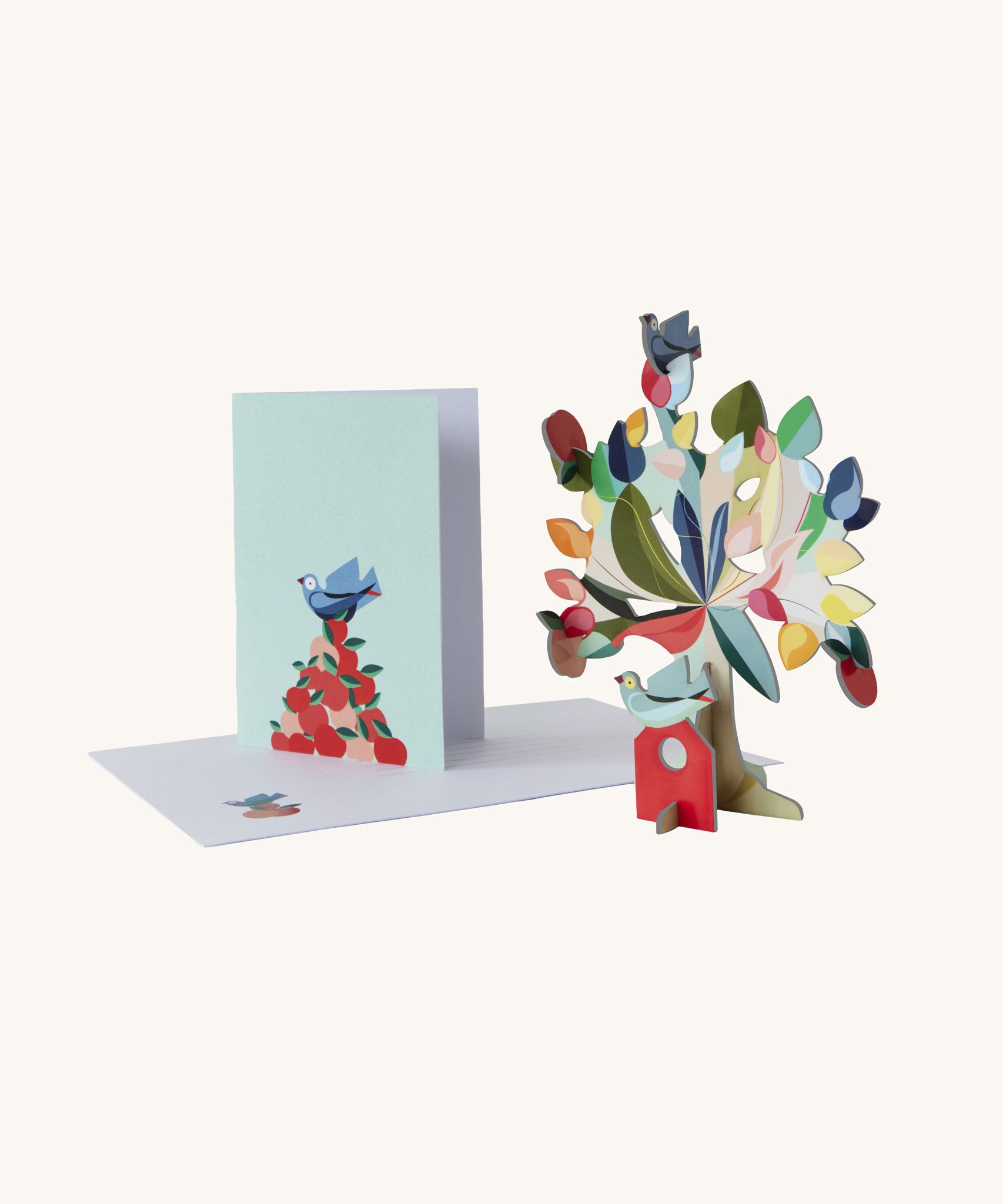Studio Roof 3D Pop Out Card Dream Tree. A 3D cardboard DIY craft kit tree with different coloured leaves. This kit is part of a wide range of Studio Roof kits that are available at Babipur.