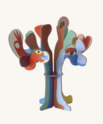 Studio Roof 3D Pop Out Card Cosmic Tree. A 3D cardboard DIY craft kit tree with different coloured leaves. This kit is part of a wide range of Studio Roof kits that are available at Babipur.