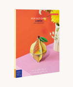 The packaging of the Studio Roof 3D Pop Out Card Lemon. This 3D pop out card DIY kit is part of Studio Roof's fruits  collection which is available at Babipur.