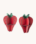 Studio Roof 3D Pop Out Card Strawberries. This 3D pop out card DIY kit is part of Studio Roof's fruits collection which is available at Babipur.