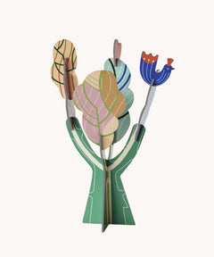 Studio Roof 3D Pop Out Card Tree of Life decoration. A cardboard DIY craft kit that comes with a card. This kit is part of a wide range of Studio Roof kits that are available at Babipur.