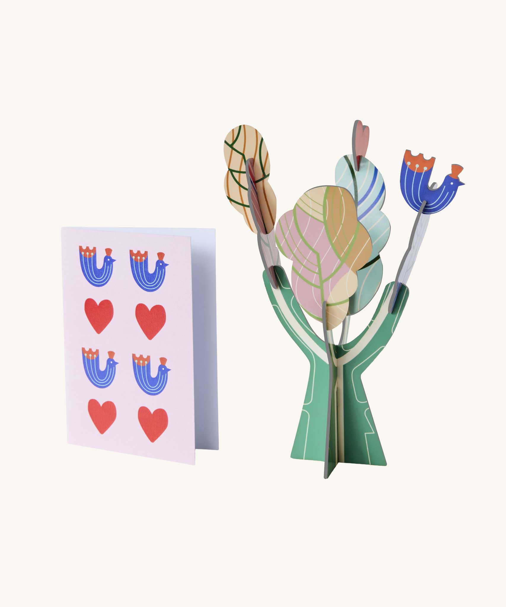 Studio Roof 3D Pop Out Card Tree of Life decoration. A cardboard DIY craft kit that comes with a card. This kit is part of a wide range of Studio Roof kits that are available at Babipur.
