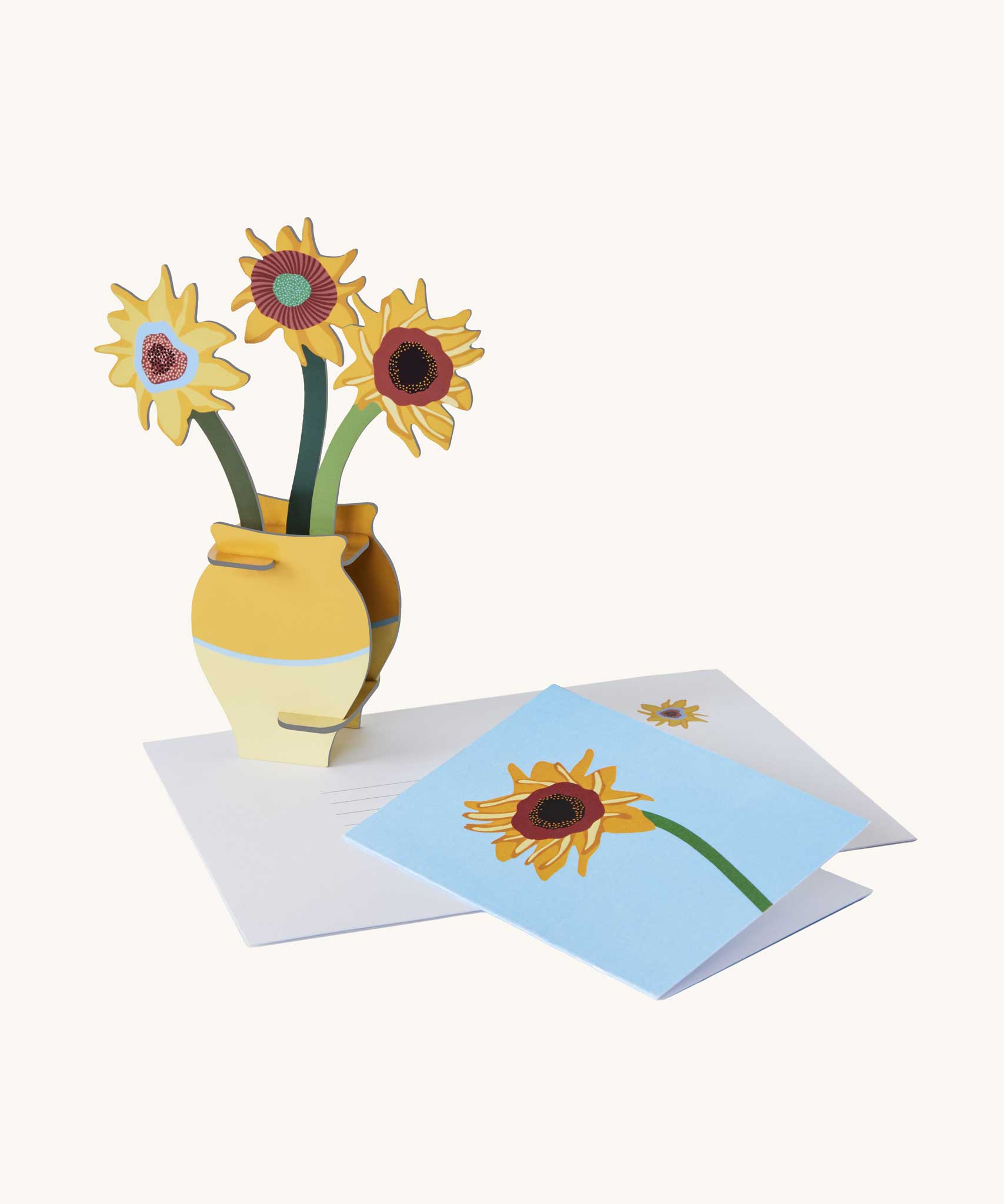 Studio Roof 3D Pop Out Card Van Gogh Flowers. This 3D pop out card DIY kit is part of Studio Roof's artist flowers collection which is available at Babipur.