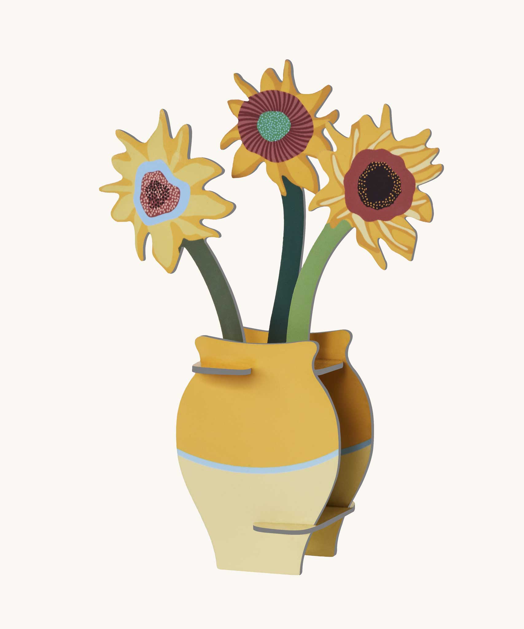 Studio Roof 3D Pop Out Card Van Gogh Flowers. This 3D pop out card DIY kit is part of Studio Roof's artist flowers collection which is available at Babipur.