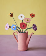 Studio Roof Cardboard Bouquet in a  Klimt's Garden design. A DIY Cardboard craft kit that makes up 8 3D flowers. This 3D pop out DIY kit is part of Studio Roof's artist flowers collection which is available at Babipur.