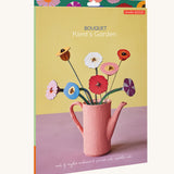 The packaging of the Studio Roof Cardboard Bouquet in a  Klimt's Garden design. A DIY Cardboard craft kit that makes up 8 3D flowers. This 3D pop out DIY kit is part of Studio Roof's artist flowers collection which is available at Babipur.