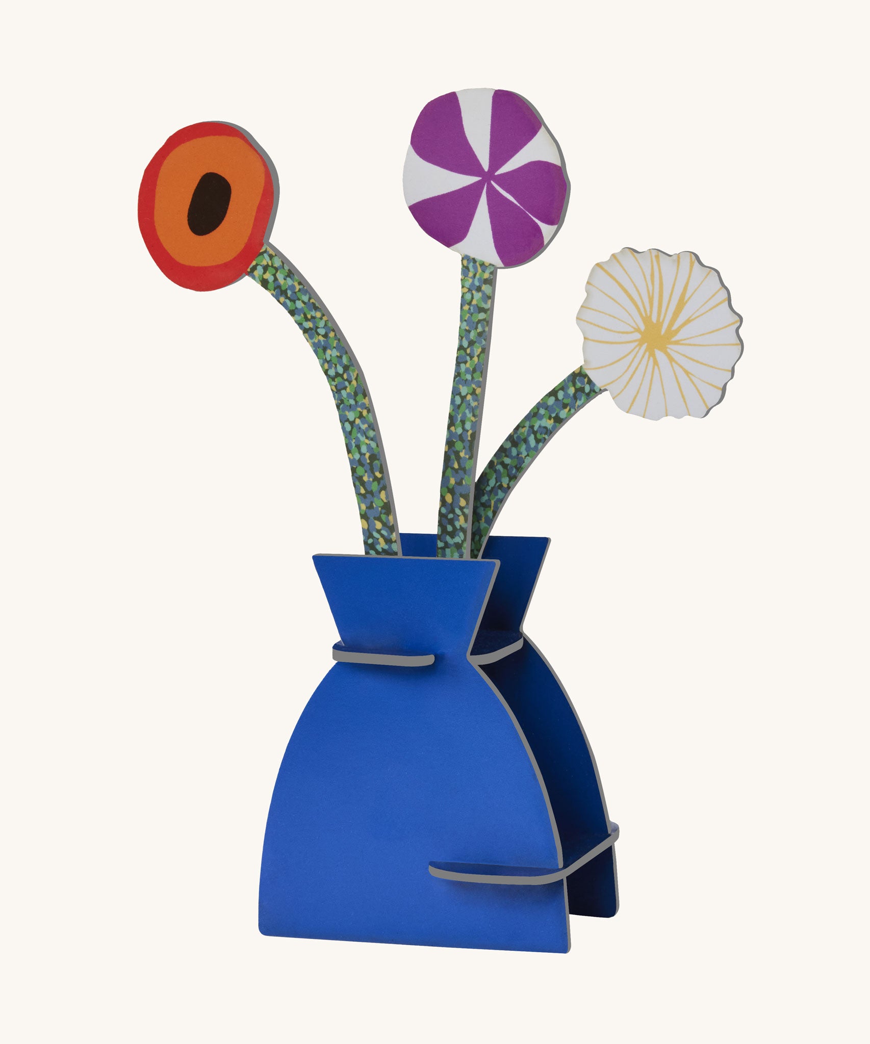 Studio Roof 3D Pop Out Card featuring a Klimt Flowers design. This 3D pop out card bouquet is part of Studio Roof's artist collection which is available at Babipur.