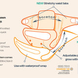 Couche Bamboozle de la naissance à la propreté Tots Bots, taille 2