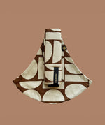 Wildride toddler carrier in a boho pattern. A 100% cotton seat stylish hip carrier for babies