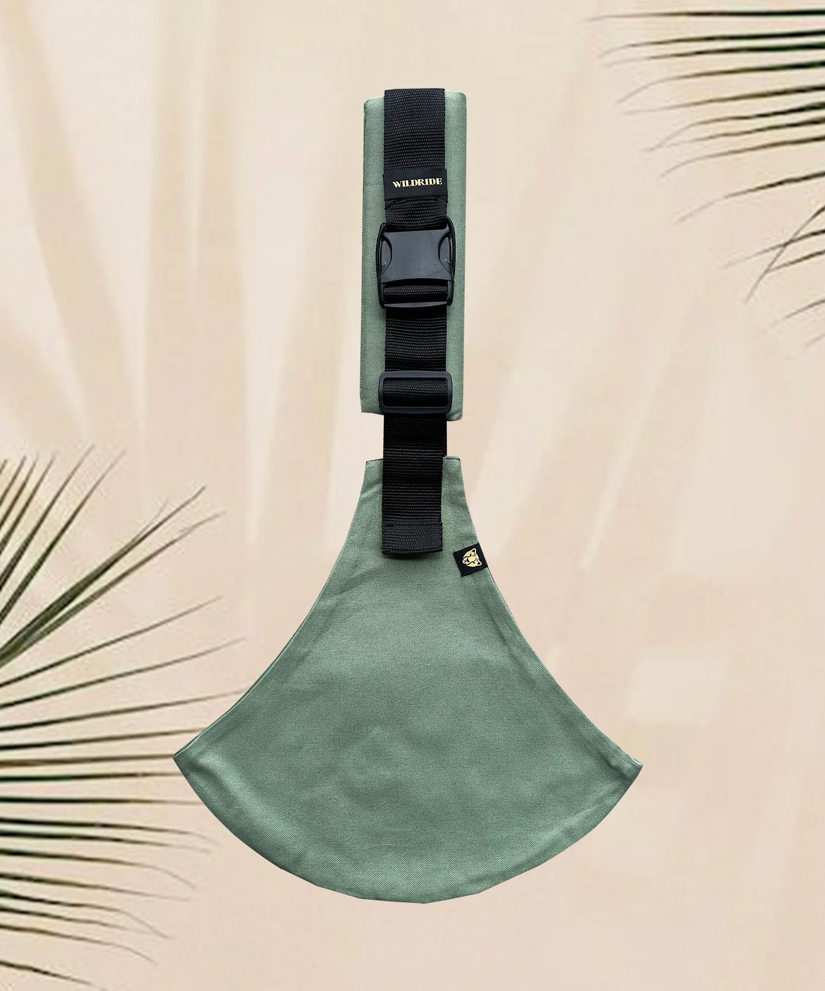The Wildride fern green toddler carrier