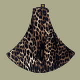 Wildride toddler carrier in Savannah design. A 100% cotton seat stylish hip carrier for babies with a leopard design.
