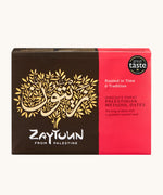 A 5kg box of Zayton Jericho's Finest Palestinian medjoul dates.