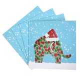 Zee's Babipur Lot de 4 cartes de Noël