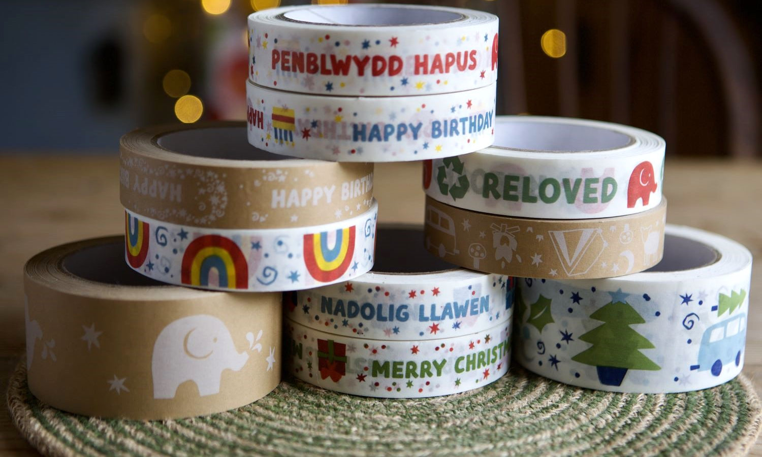Babipur have a huge range of Biodegradable Paper Tapes for all occasions
