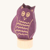 Figurine décorative hibou grand-duc violet de Grimm