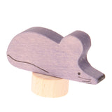 Figurine décorative souris grise violette de Grimm