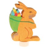 Figurine décorative Lapin de Grimm avec panier