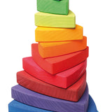 A Grimm's Wankel Stacking Tower on a plain background.