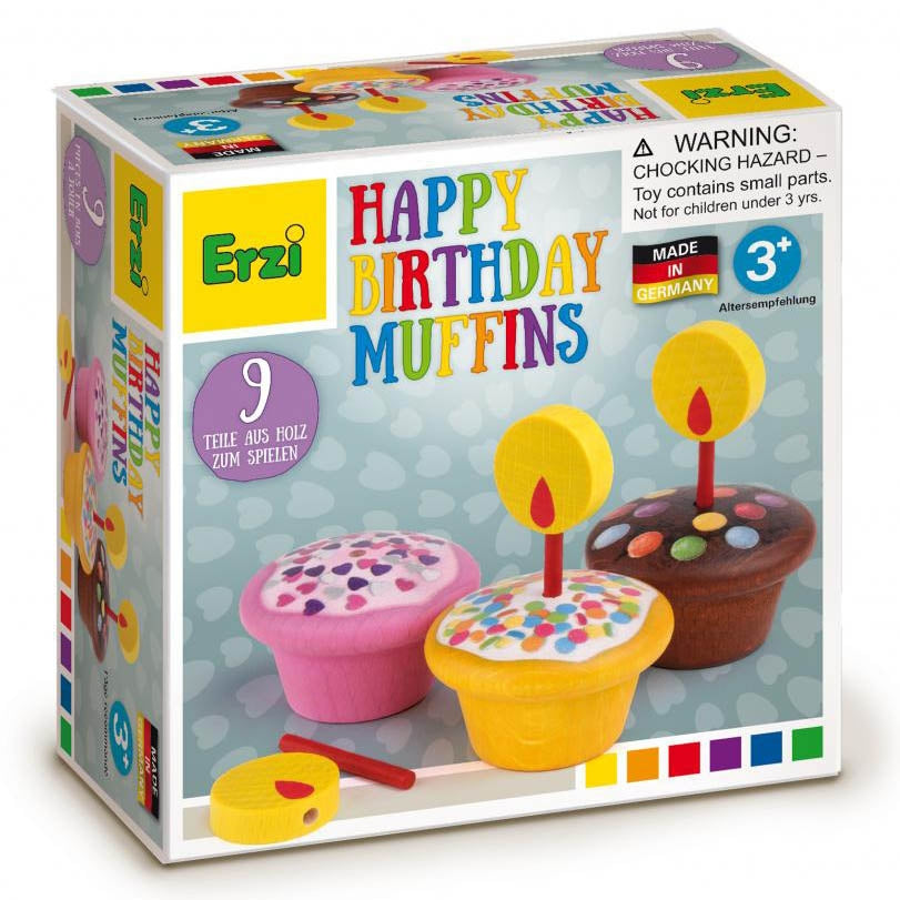 Erzi Birthday Muffins Wooden Play Food