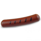 Erzi Frying Sausage Wooden Play Food on a white background