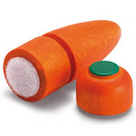 Carrot To Cut Wooden Play Food on a white background
