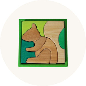 grimms square puzzle to represent 1-2 year old gifts