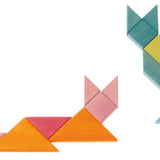 Tangram bleu et vert de Grimm