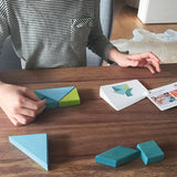 Tangram bleu et vert de Grimm