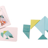 Tangram bleu et vert de Grimm