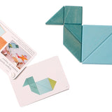 Tangram bleu et vert de Grimm