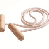 The rope that comes with the PlanToys Balance Board on it's own on a plain background. 