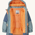 The Patagonia snow jacket opened.
