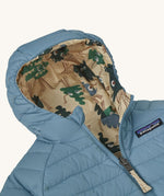 The Patagonia jacket showing the hood and detailing