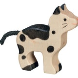 Holztiger Small Black & White Cat