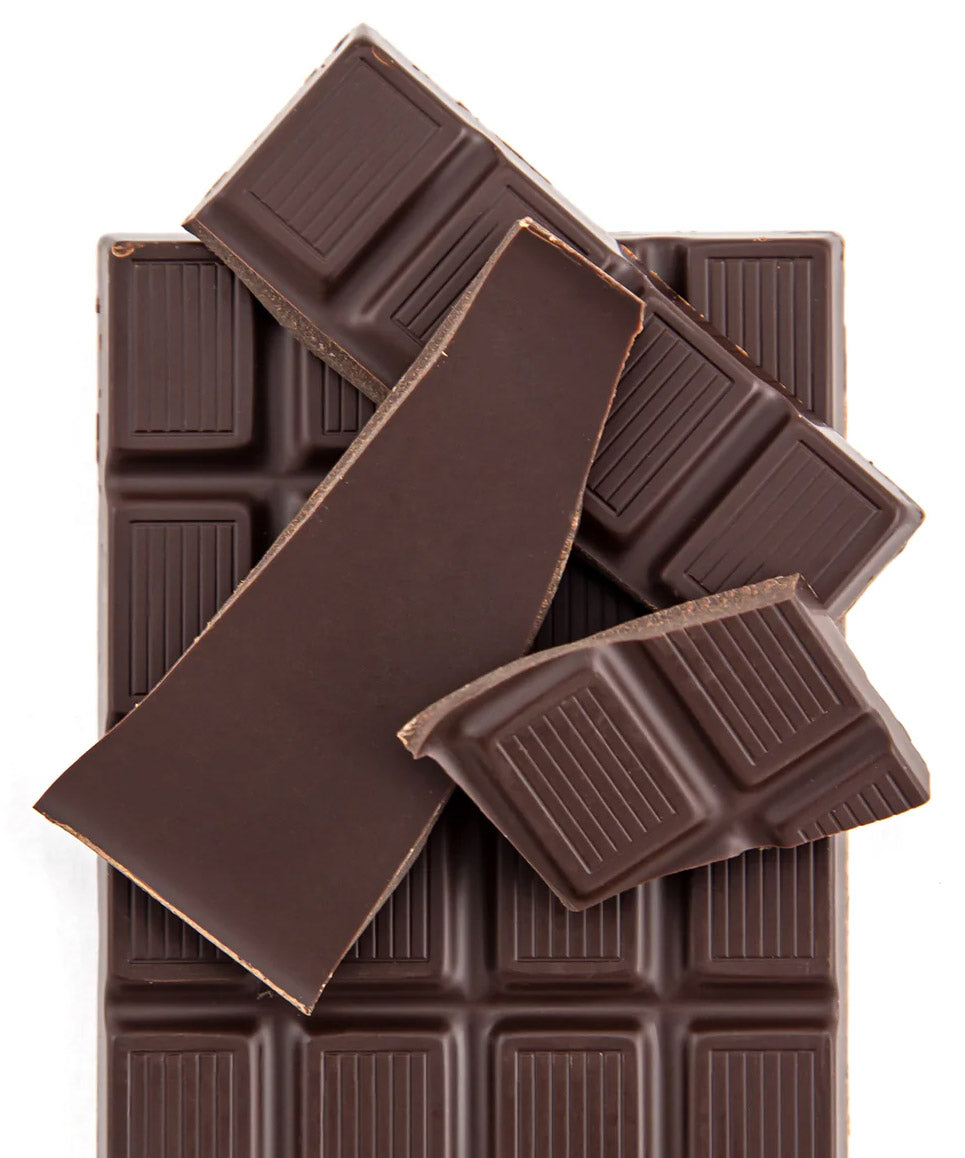 dark chocolate broken into pieces