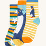 A Frugi rock my socks penguin socks multi-pack of children's organic cotton socks.