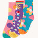 Frugi rock my socks flowers socks multipack of children's organic cotton socks.