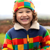 Frugi Blazey Reversible Fleece Jacket - Kaleidoscope