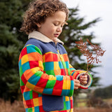 Frugi Blazey Reversible Fleece Jacket - Kaleidoscope