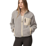 The from of the Patagonia Women's Synchilla Fleece Jacket. Showing the zip up pockets, one on the chest and one on each side of the jacket
