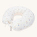 Avery Row Nursing Pillow - Coastline, a white nursing pillow with a delicate seaweed print in muted tones. 
