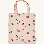 The bag for the Avery Row Organic Cotton Bedding Set - Cotbed,with a lovely, delicate peaches fruit print