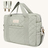 Avery Row Nappy Changing Bag - Sage with sage pram clips