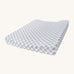 Avery Row Baby Changing Mat Cushion - Waves, in a blue and white check print