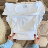 Washable and Reusable Adult Incontinence Nappy Size 3 by Bambinex, used by teens or adults, available to buy at Babipur.
